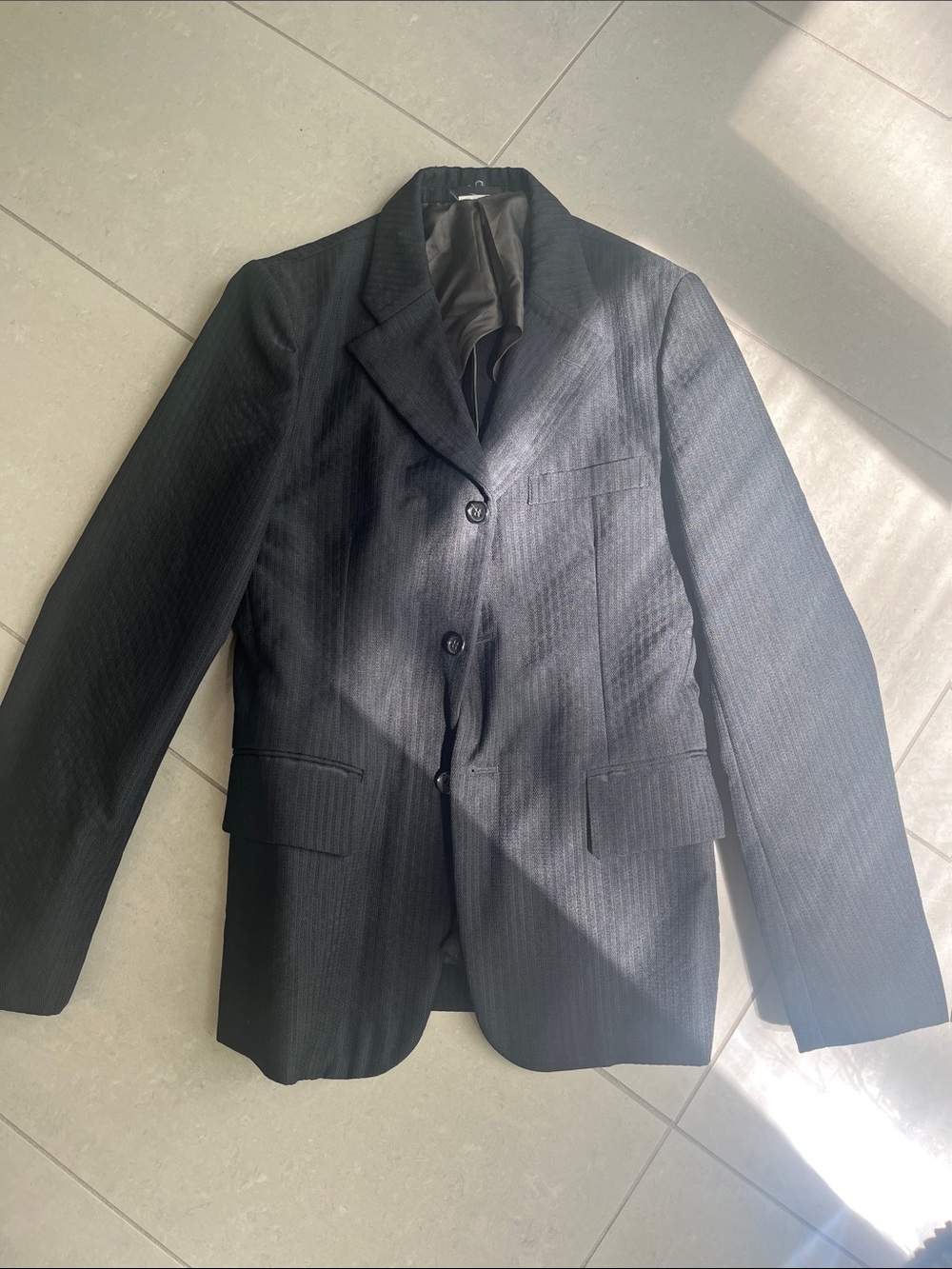 Comme des Garcons Black Pinstripe Men's Blazer